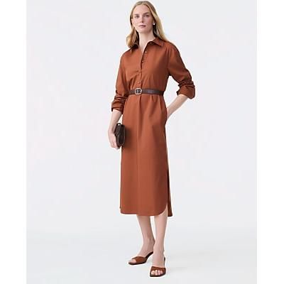 Ann Taylor Petite Belted Midi Shirtdress