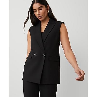 Ann Taylor The Double Breasted Vest in Bi-Stretch