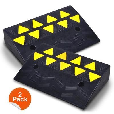 Car/Truck Curb Ramps Vehicle Curb-Side Bridge Kit (Pair)