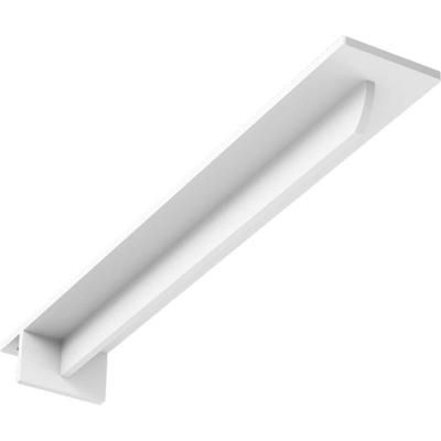 3 in. x 2 in. x 20 in. Steel White Primer Heaton Bracket