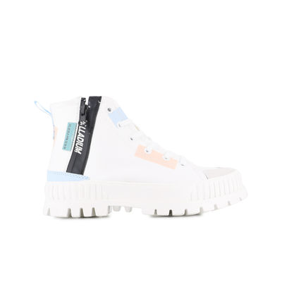 Palladiumboots Womens Pallashock Backzip 2 Star White High Top Sneaker