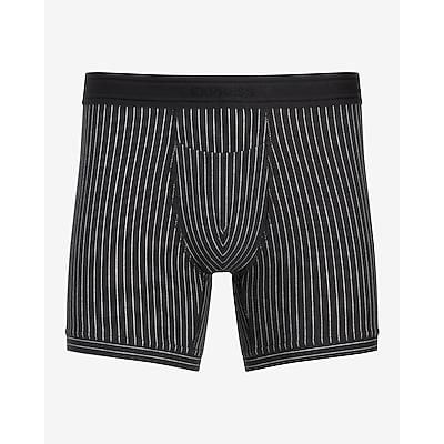 Express Men's 5 1/2" Horizontal Fly Cotton-Blend Boxer Briefs in Neutral XS