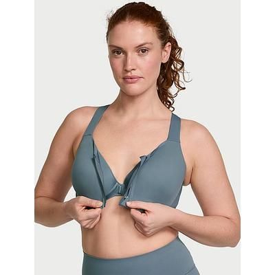 VSX Knockout™ Front-Close Sports Bra, Grey, 36Ddd - Women's Sport Bras - Victoria's Secret