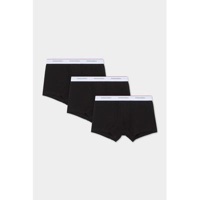 D2 - Basic Trunk 3-Pack, Man, Black, Size: S