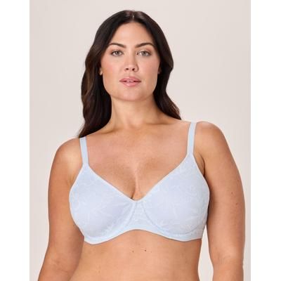 Bali Breathe Cotton Modal Lace Underwire Bra Salty Pepper Grey 38D
