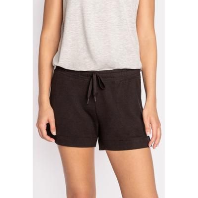 Jammie Essentials Shorts, Size: S, Black Soft Terrycloth P. J. Salvage