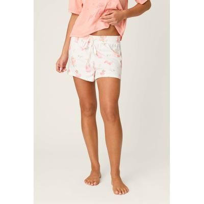 Paloma Mama Sweet Sips Shorts, Size: L, Ivory Butter Jersey Fabric P. J. Salvage