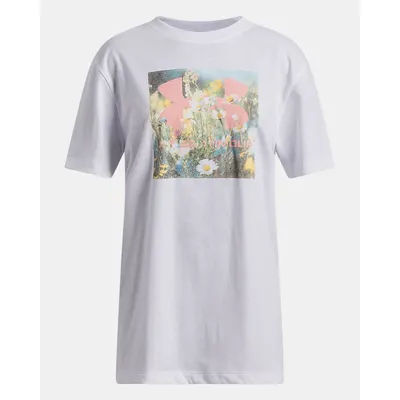 UA Floral Photo Big Logo Girls' Oversized Short Sleeve