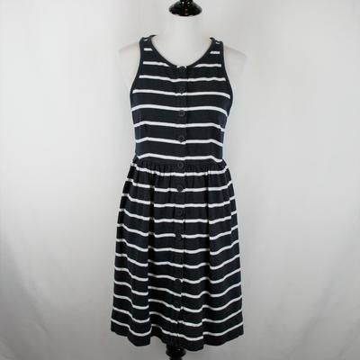 J. Crew Dresses | J. Crew Stripe Anchor Button Cotton Knit | Color: Blue/White | Size: S