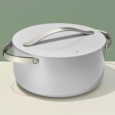 6.5 QT Dutch Oven In Gray | Non-Stick, Non-Toxic, PFAS-Free Ceramic Pans | Induction-Compatible For Healthy Cooking | Caraway