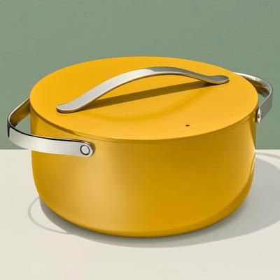 6.5 QT Dutch Oven In Marigold | Non-Stick, Non-Toxic, PFAS-Free Ceramic Pans | Induction-Compatible For Healthy Cooking | Caraway