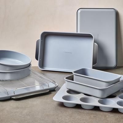 11 Piece Bakeware Set In Gray | Non-Stick, Non-Toxic, Easy To Clean, Scratch Resistant Ceramic Bakeware | Oven Safe & Durable | Caraway
