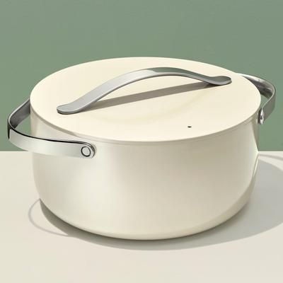 6.5 QT Dutch Oven In Cream | Non-Stick, Non-Toxic, PFAS-Free Ceramic Pans | Induction-Compatible For Healthy Cooking | Caraway