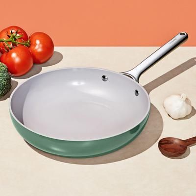 10.5" Fry Pan In Sage | Non-Stick, Non-Toxic, PFAS-Free Ceramic Pans | Induction-Compatible For Healthy Cooking | Caraway