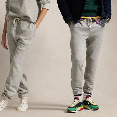 Ralph Lauren Fleece Sweatpant in Loft Heather - Size S