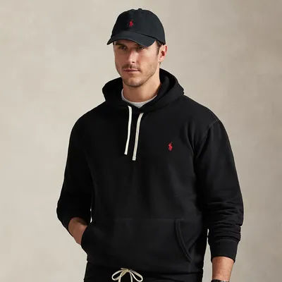 Ralph Lauren The RL Fleece Hoodie in Polo Black - Size 4L Tall