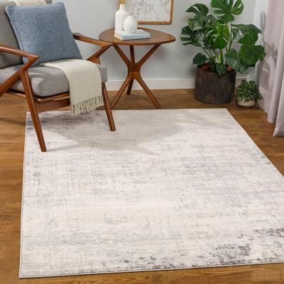 Livabliss Roma Modern Area Rug, Medium Gray