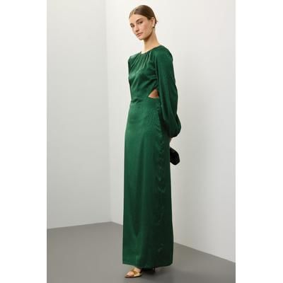 One33 Social Zebra Jacquard Gown Green-print