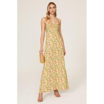 De La Vali Barbara Halter Maxi Multicolored-print