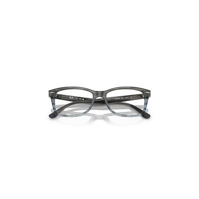 Ray-Ban Rb5428 Optics Eyeglasses Striped Grey Frame Clear Lenses Polarized 53-17