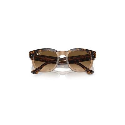 Ray-Ban Mega Hawkeye Sunglasses Havana On Transparent Brown Frame Brown Lenses Polarized 53-21