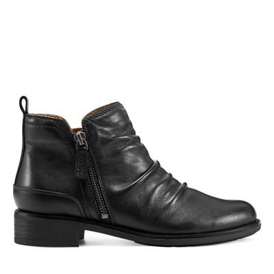 Womens Bootie Shoe | Bootie Shoes | earth® Nadya Round Toe Ruched Casual Booties | Size 7 | Earth Shoes