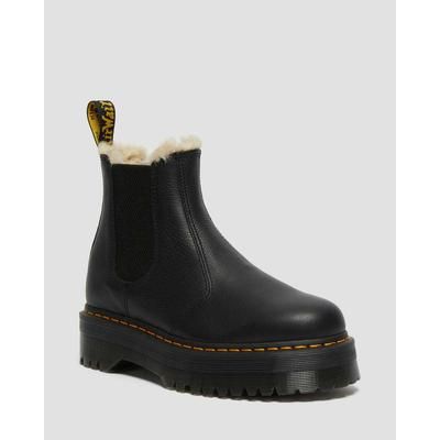 2976 Faux Fur Lined Platform Chelsea Boots