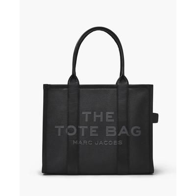 MARC JACOBS Marc Jacobs The Leather Large Tote Bag in Black