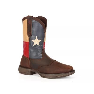 Durango Wide Width Rebel Texas Western Boot | Men's | Brown/Navy | Size 9.5 | Boots