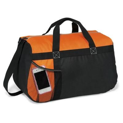 Sequel Custom Logo Sport Duffel Bag - Tangerine Orange - One Size