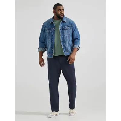 Lee Extreme Motion Relaxed Khaki Pants Navy (Size 48 x 30)