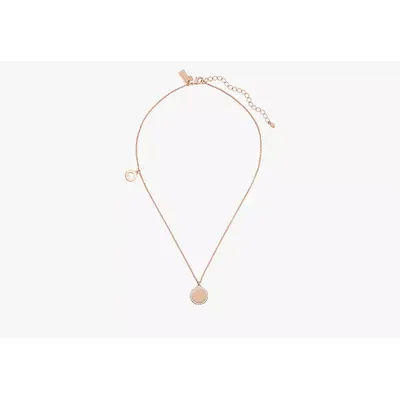 Kate Spade Spot The Spade Pave Charm Pendant Necklace, Rose Gold