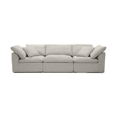 Bryant Slipcovered Modular Sofa Merit Dove Beige/White Modern