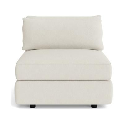 Sebastian Armless Chair Sunbrella Loft White White Modern