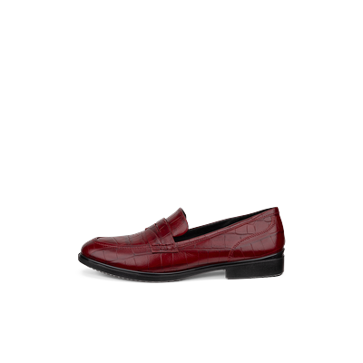 ECCO Dress Classic 15 - Women's Leather Loafer - Red