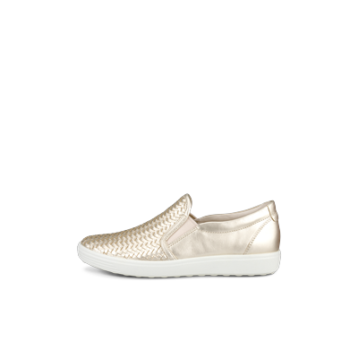 ECCO Soft 7 - Women's Leather Slip-On - Gold
