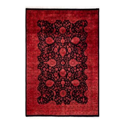 Bloomingdale's Fine Vibrance M1646 Area Rug, 4'2" x 6'1" - Red
