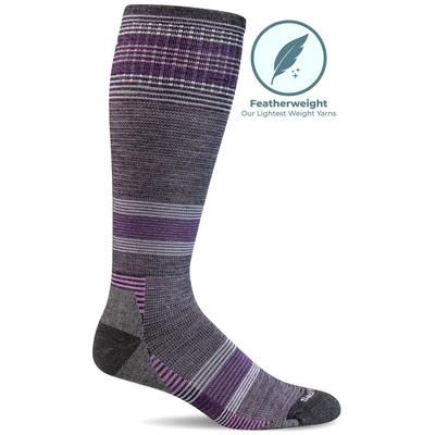 Women's Cadence Knee High | Moderate Graduated Compression Socks S/M Natural | Sport Compression by Sockwell Socks