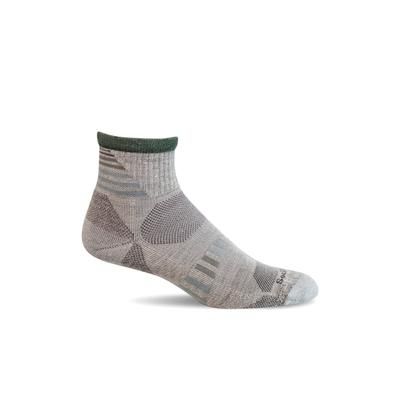 Men's Ascend II Quarter | Moderate Compression Socks M/L Natural | Sport Compression by Sockwell Socks