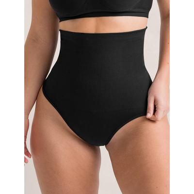 Shapermint Essentials All Day Every Day High-Waisted Shaper Thong Shapewear Black L