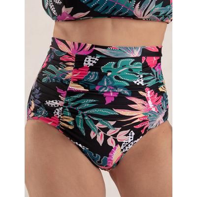 Shapermint Essentials High-Waisted Control Bikini Bottom Shapewear Tropical Print 4XL