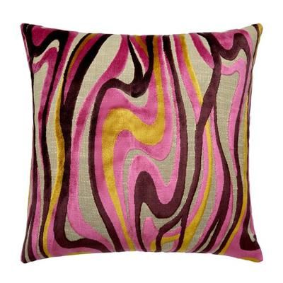 Sway Pillow 22" | Sorbet | Patterned Pillows | Z Gallerie | 22" X 22" | Velvet