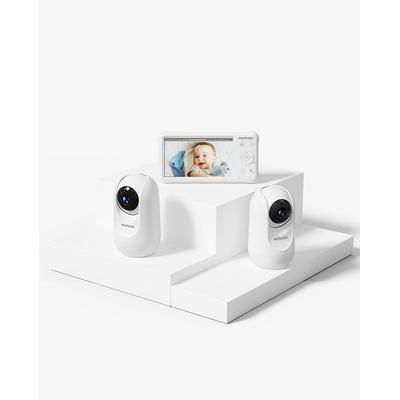 1080P High-Performance Video Baby Monitor (USA/CA Plugs, Double Camera)