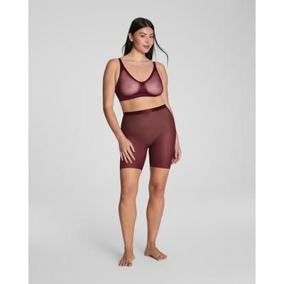 Spanx Women's SPANXsupersmooth® SheerSense Mid-Thigh Shorts in Plum Berry