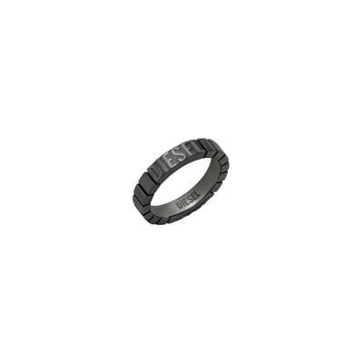 Diesel - Stainless Steel Band Ring - Rings - Unisex - Black