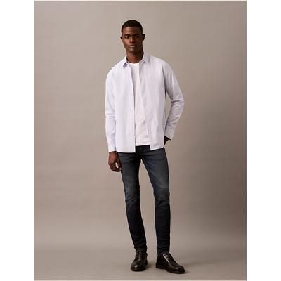 Calvin Klein Men's Skinny Jeans in Boston Blue Black 70% Cotton/28% Polyester/2% Elastane