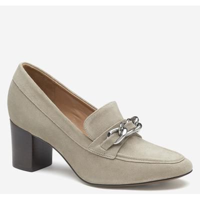 Johnston & Murphy Women's Eleanor Chain Loafer - Taupe Suede - Size 7 - M