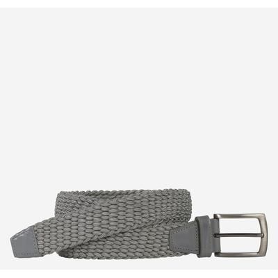 Johnston & Murphy Men's Woven Stretch-Knit Belt - Gray - Size 44