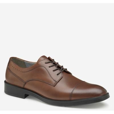 Johnston & Murphy Men's XC4 Maddox Cap Toe Lace-Up Dress Shoe - Tan Waterproof Full Grain - Size 11 - M/W