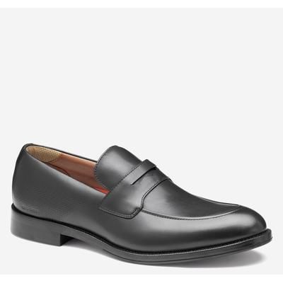 Johnston & Murphy Men's XC Copley Penny Loafer - Black Waterproof Full Grain Leather - Size 8 - M